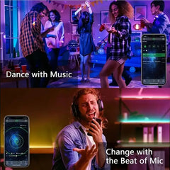 LED RGB Strip Lights with Bluetooth & Wi-Fi – Smart Home Lighting for Any Room 💡🎶