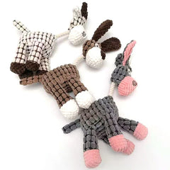 Fun Donkey-Shaped Dog Chew Toy – Soft, Squeaky & Durable for Puppies and Dogs 🐶