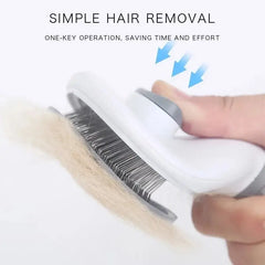 🐾 Self-Cleaning Pet Brush for Dogs & Cats – Easy Grooming, Less Shedding! 🐾