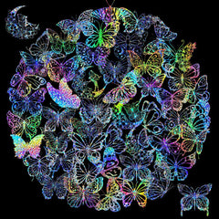 🦋✨ 100 PCS Holographic Butterfly Stickers – Add a Touch of Magic Anywhere!