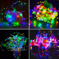4-Pack Solar String Lights – Waterproof Outdoor Fairy Lights with 8 Modes ✨🌿