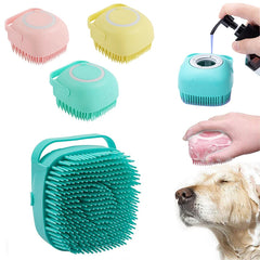 πΎ Silicone Dog Bath and Massage Brush in vibrant colors β Gentle Care for Your Beloved Dog or Cat
