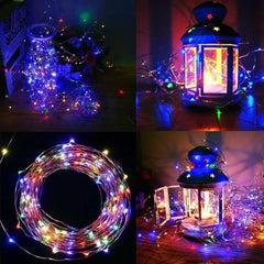 Outdoor Solar String Lights – LED Fairy Garland with 8 Modes for Garden & Party Decor ✨🌿
