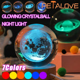 🌙✨ Crystal Ball LED Night Light – 3D Galaxy & Moon Design for a Magical Atmosphere!
