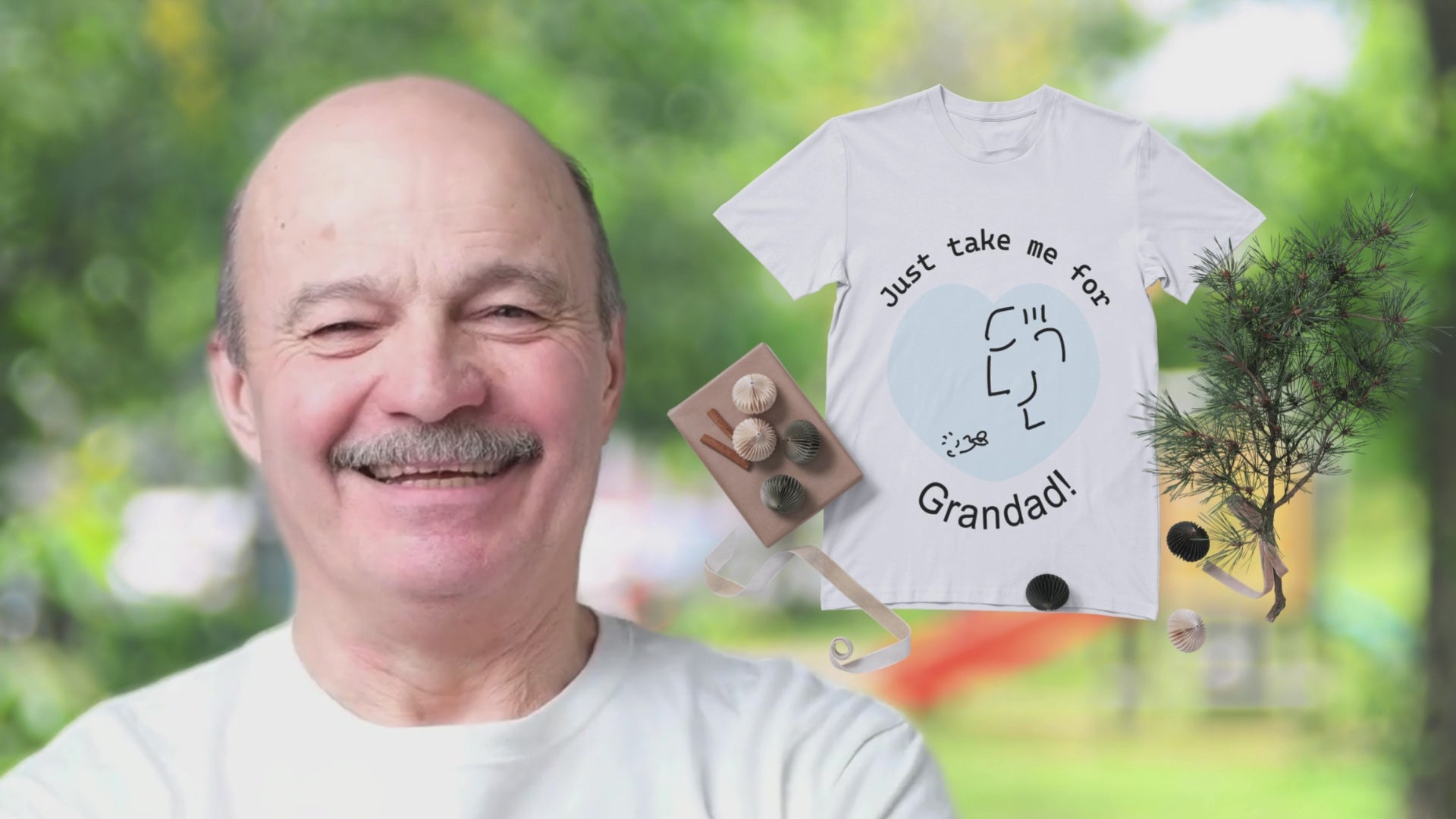Just Take Me for Grandad! – Organic Unisex T-shirt - Baby boy