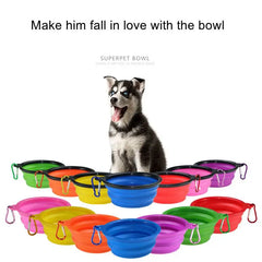 🐾🥣 Portable Folding Dog Bowl – The Perfect Companion for Every Adventure!