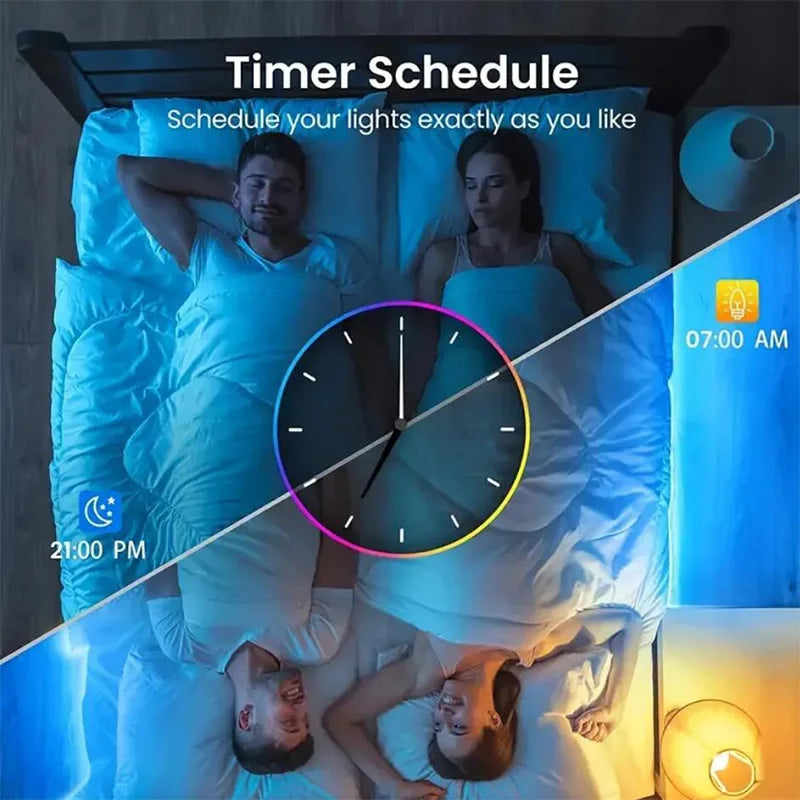 LED RGB Strip Lights with Bluetooth & Wi-Fi – Smart Home Lighting for Any Room 💡🎶