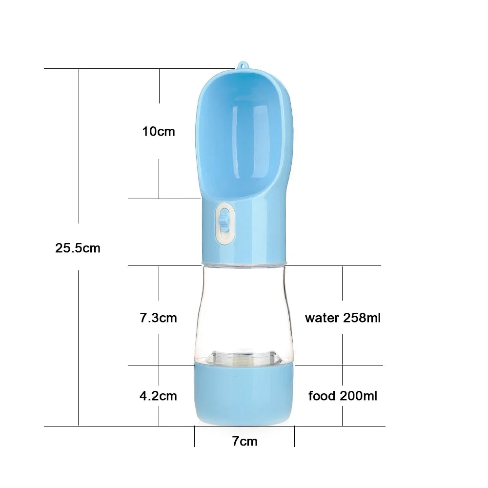 🐾💧 Portable Dog Water Bottle and Food Container