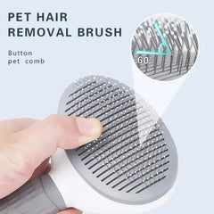 🐾 Self-Cleaning Pet Brush for Dogs & Cats – Easy Grooming, Less Shedding! 🐾