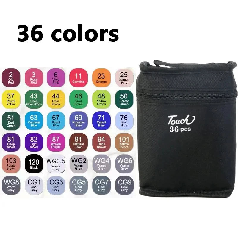 Double-Tip Art Marker Set – Choose from 24 to 80 Vibrant Colors