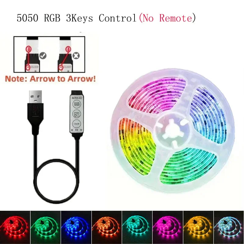 LED RGB Strip Lights with Bluetooth & Wi-Fi – Smart Home Lighting for Any Room 💡🎶