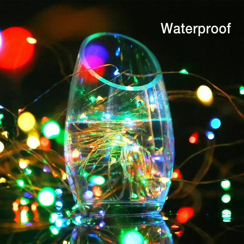 Outdoor Solar String Lights – LED Fairy Garland with 8 Modes for Garden & Party Decor ✨🌿