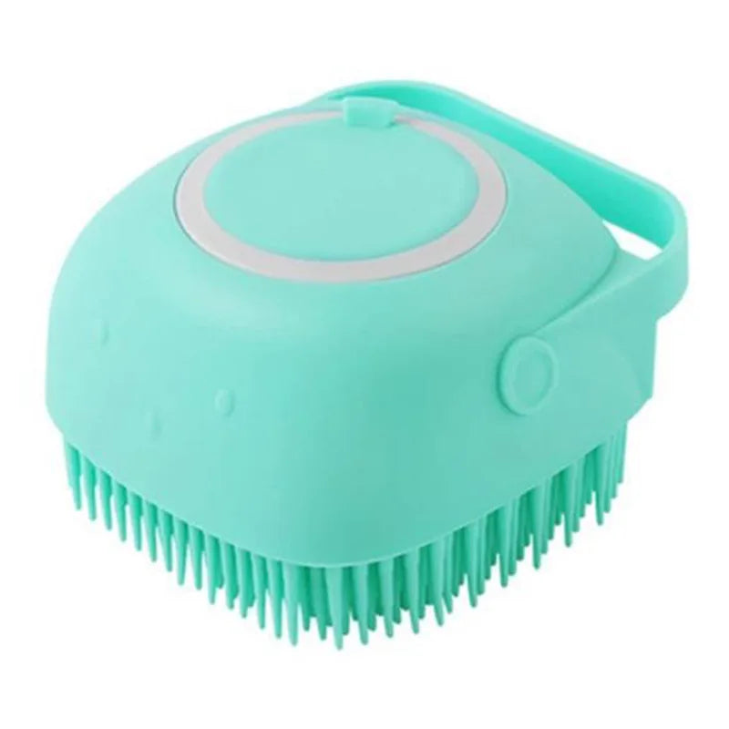 🐾 Silicone Dog Bath and Massage Brush in vibrant colors – Gentle Care for Your Beloved Dog or Cat