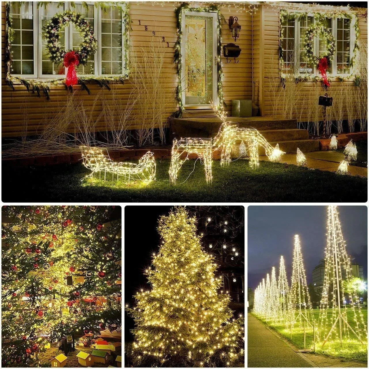 Outdoor Solar String Lights – LED Fairy Garland with 8 Modes for Garden & Party Decor ✨🌿