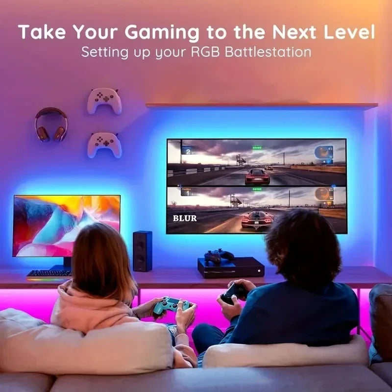 LED RGB Strip Lights with Bluetooth & Wi-Fi – Smart Home Lighting for Any Room 💡🎶