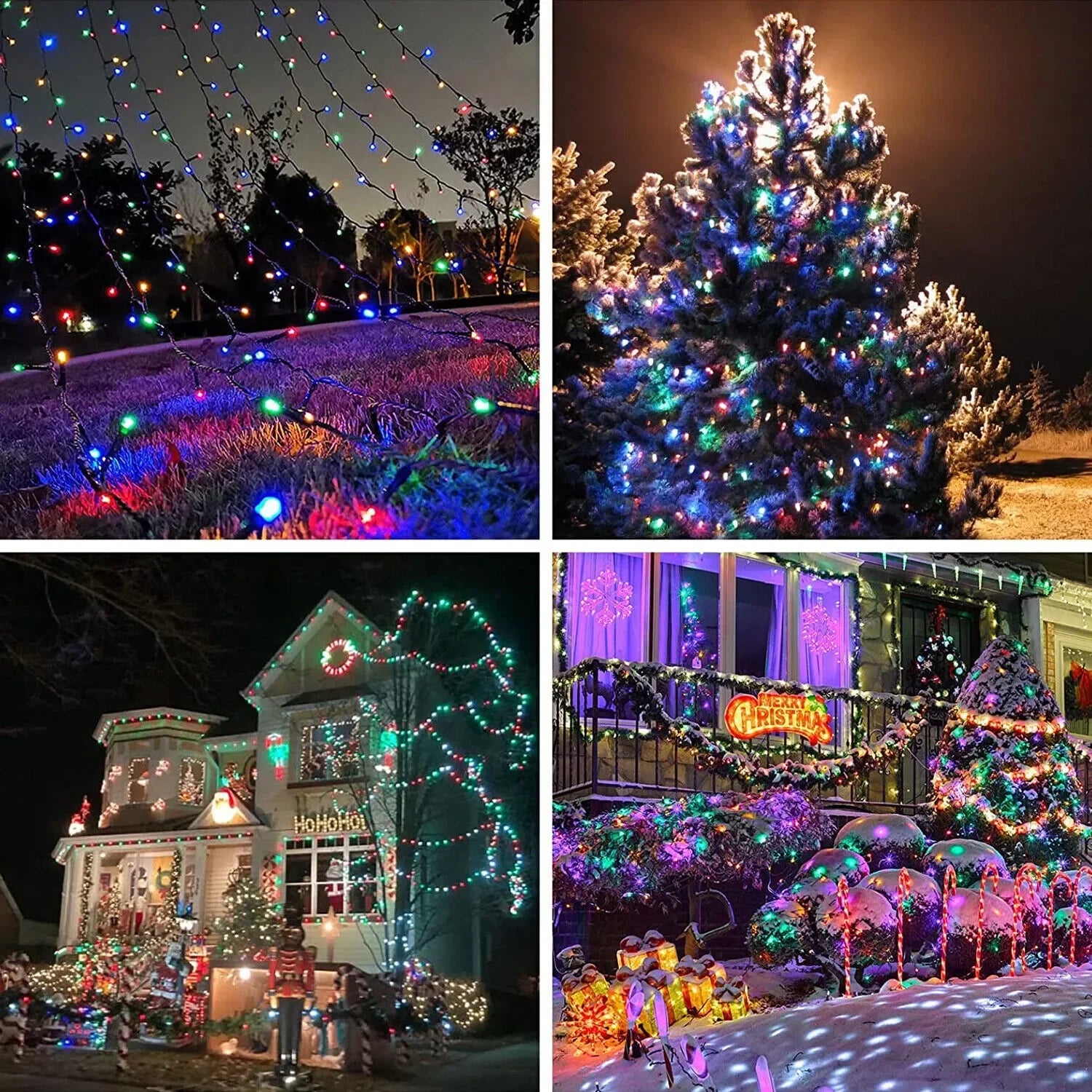 Outdoor Solar String Lights – LED Fairy Garland with 8 Modes for Garden & Party Decor ✨🌿