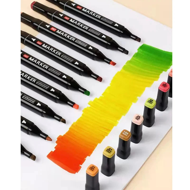 Double-Tip Art Marker Set – Choose from 24 to 80 Vibrant Colors