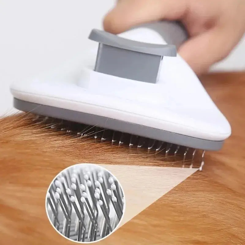 🐾 Self-Cleaning Pet Brush for Dogs & Cats – Easy Grooming, Less Shedding! 🐾